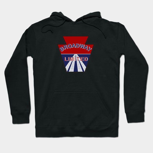 Broadway Limited Streamliner Train Drumhead Hoodie by Railway Tees For All